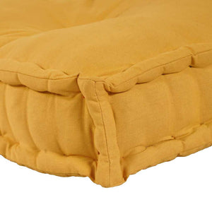 Gelbe Palettenkissen 2er Set 120x80 cm