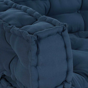 Palettenkissen 3er Set Indigo Stoff