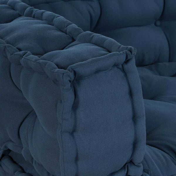 Palettenkissen 3er Set Indigo Stoff