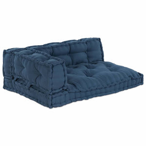 Palettenkissen 3er Set Indigo Stoff