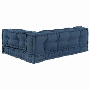 Palettenkissen 3er Set Indigo Stoff