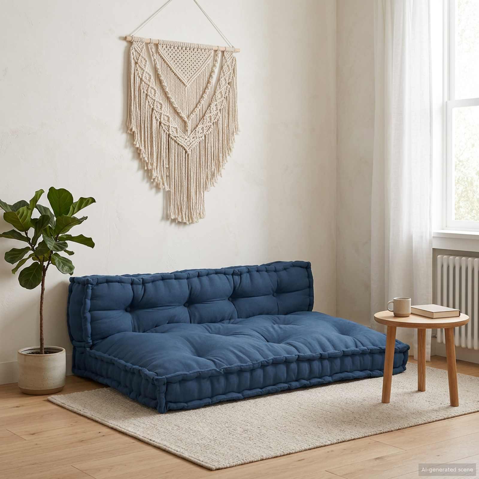 Palettensofa Kissen Indigo 120x80cm 2er Set