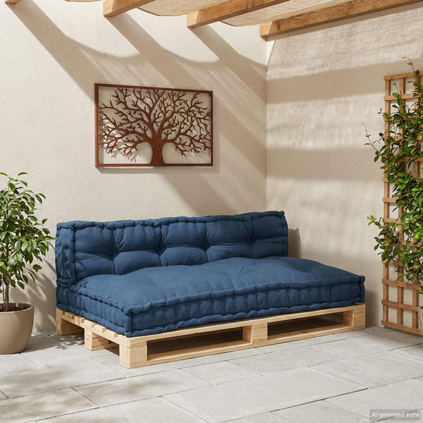 Palettensofa Kissen Indigo 120x80cm 2er Set