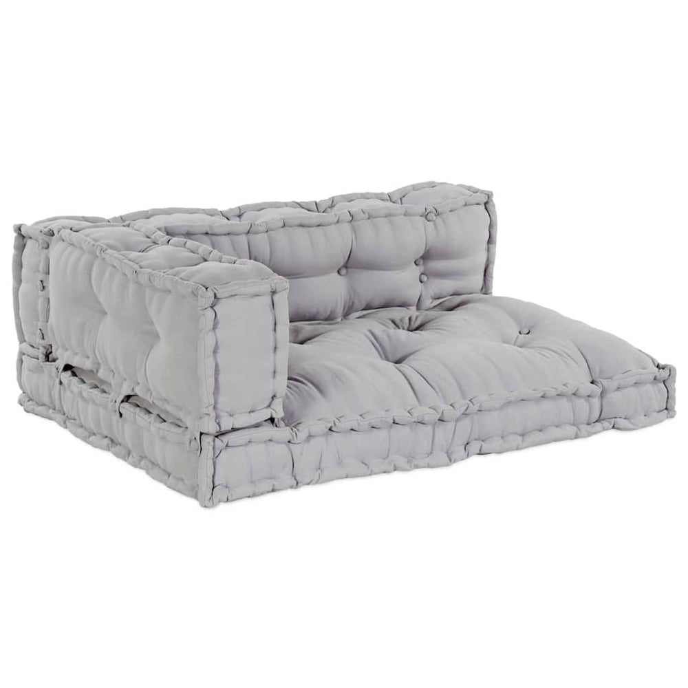Palettensofa Kissen Set Grau 120x80 cm