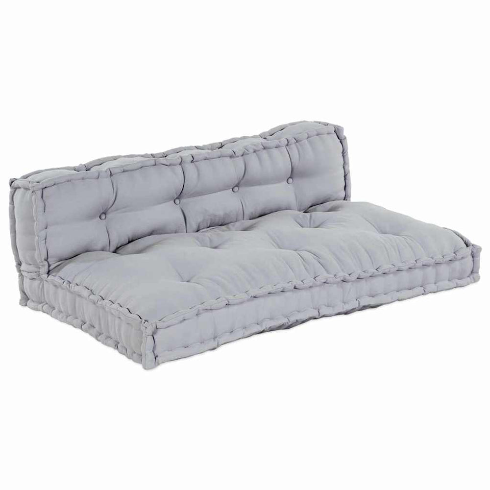 Palettenkissen Sofa Grau 2er Set