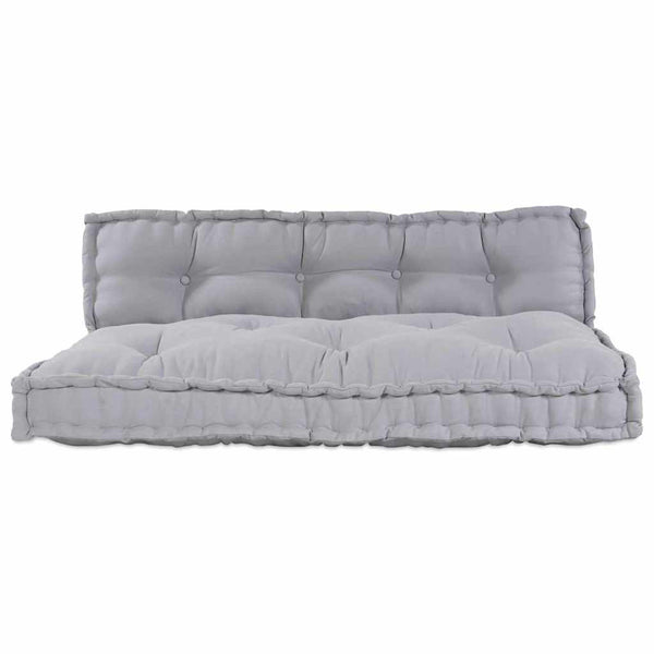 Palettenkissen Sofa Grau 2er Set