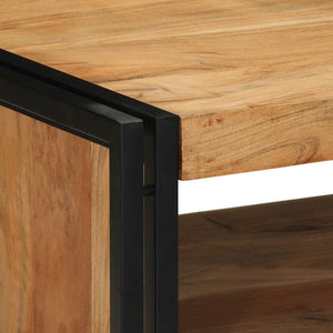 Akazie Couchtisch 70x50 cm Massivholz