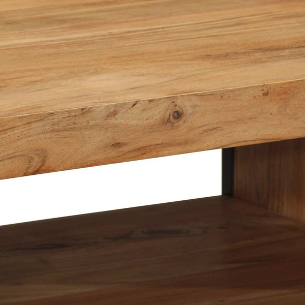 Akazie Couchtisch 70x50 cm Massivholz