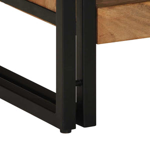 Akazie Couchtisch 70x50 cm Massivholz