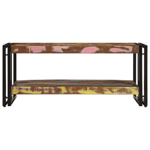 Mehrfarbiger Couchtisch Altholz 90x50 cm
