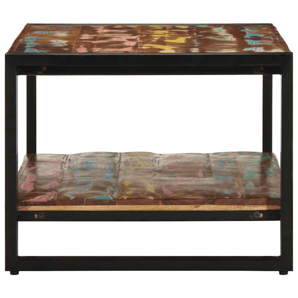 Mehrfarbiger Couchtisch Altholz 90x50 cm