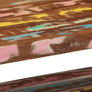 Mehrfarbiger Couchtisch Altholz 90x50 cm