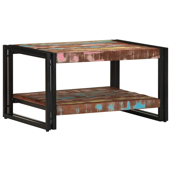 Mehrfarbiger Couchtisch Altholz 70x50 cm