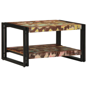 Mehrfarbiger Couchtisch Altholz 70x50 cm