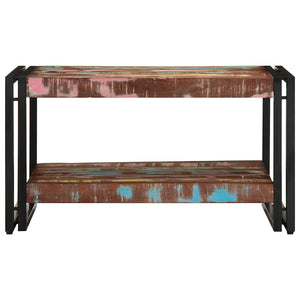 Mehrfarbiger Couchtisch Altholz 70x50 cm