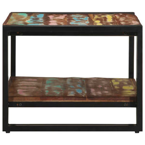 Mehrfarbiger Couchtisch Altholz 70x50 cm