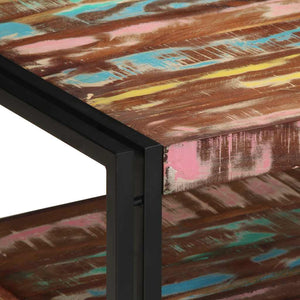 Mehrfarbiger Couchtisch Altholz 70x50 cm