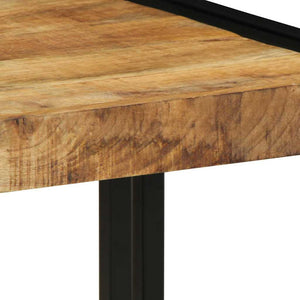 Couchtisch Braun Mango Massivholz 40x40 cm