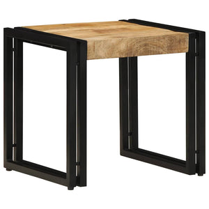 Couchtisch Braun Mango Massivholz 40x40 cm