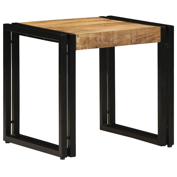 Couchtisch Braun Mango Massivholz 40x40 cm