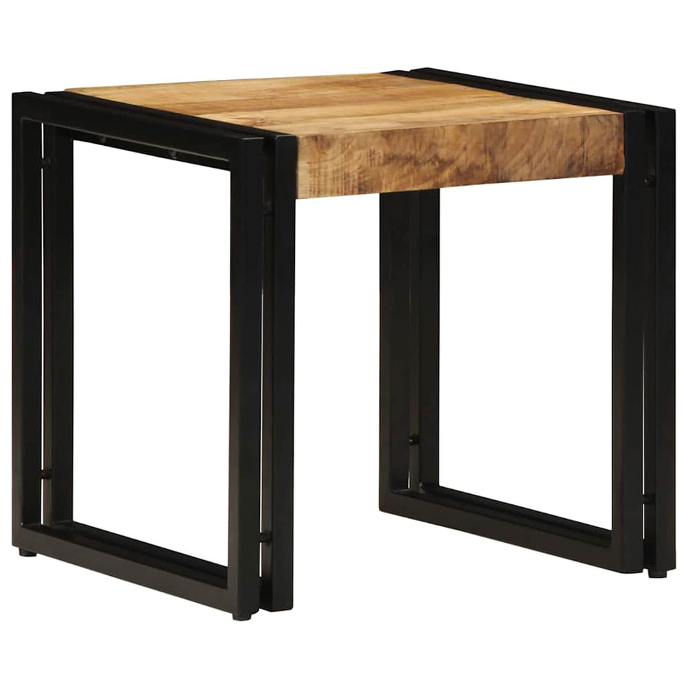 Couchtisch Braun Mango Massivholz 40x40 cm