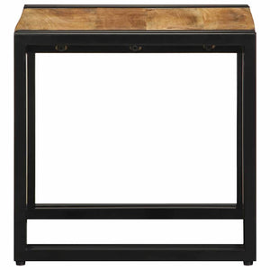 Couchtisch Braun Mango Massivholz 40x40 cm