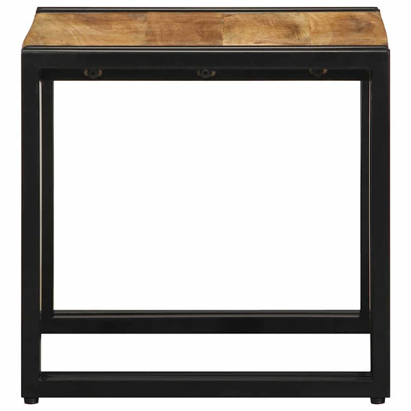Couchtisch Braun Mango Massivholz 40x40 cm