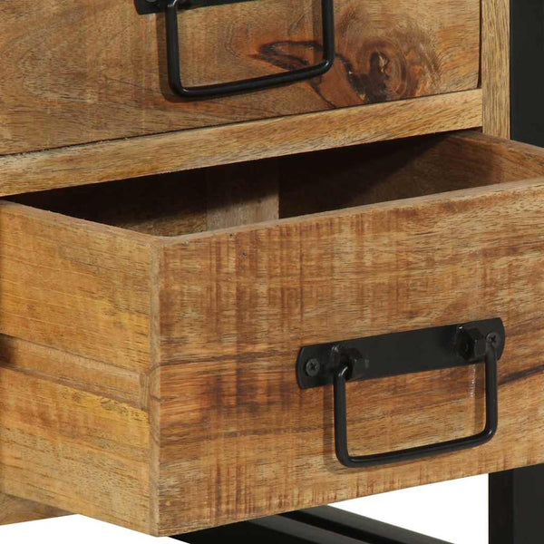 Nachttisch Braun Mango Massivholz 40x40x59 cm