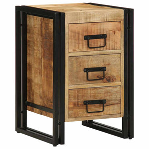 Nachttisch Braun Mango Massivholz 40x40x59 cm