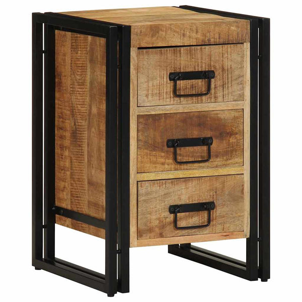 Nachttisch Braun Mango Massivholz 40x40x59 cm
