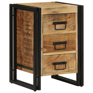 Nachttisch Braun Mango Massivholz 40x40x59 cm