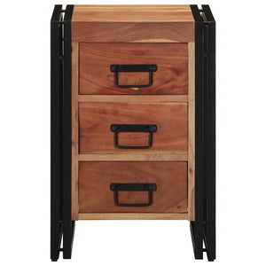 Nachttisch Braun Massivholz Akazie 40x40x59 cm