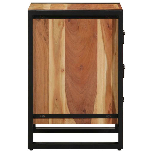 Nachttisch Braun Massivholz Akazie 40x40x59 cm