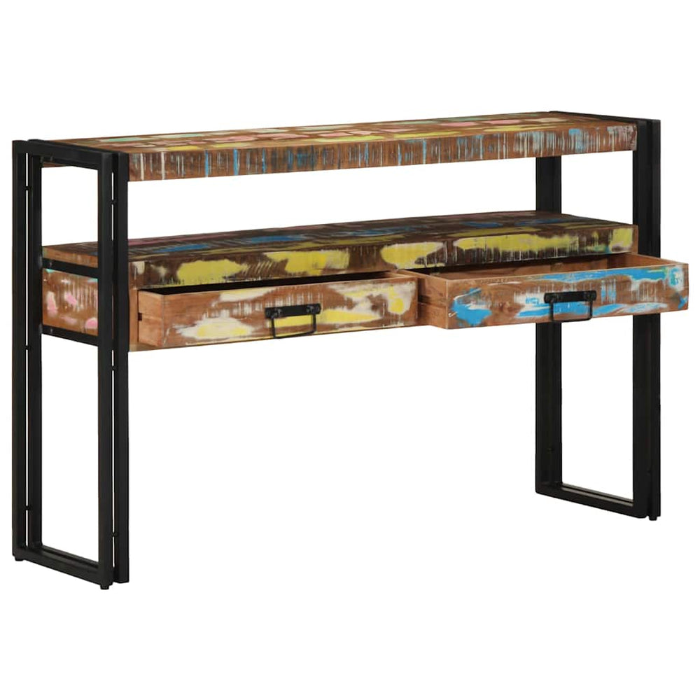 Konsolentisch 120 cm aus massivem Recyclingholz