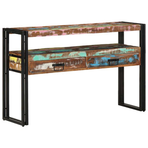 Konsolentisch 120 cm aus massivem Recyclingholz