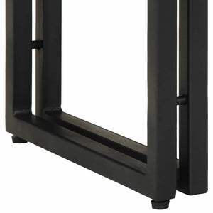 Konsolentisch Braun mit Regal Mango Massivholz 90cm