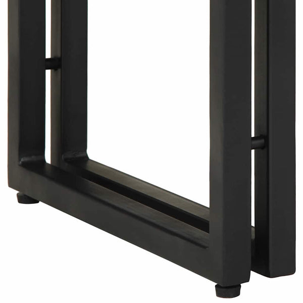 Konsolentisch Braun mit Regal Mango Massivholz 90cm