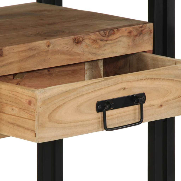 vidaXL Console avec étagère marron 90 x 33 x 75 cm Bois d'acacia massif