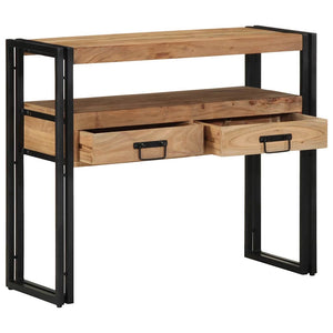 vidaXL Console avec étagère marron 90 x 33 x 75 cm Bois d'acacia massif