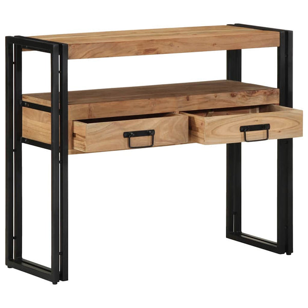 vidaXL Console avec étagère marron 90 x 33 x 75 cm Bois d'acacia massif