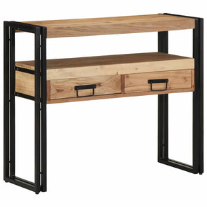 vidaXL Console avec étagère marron 90 x 33 x 75 cm Bois d'acacia massif
