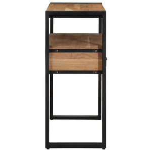vidaXL Console avec étagère marron 90 x 33 x 75 cm Bois d'acacia massif