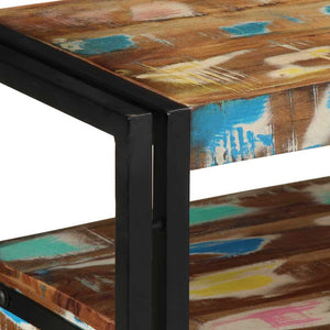 Konsolentisch aus massivem Recyclingholz, 90 cm