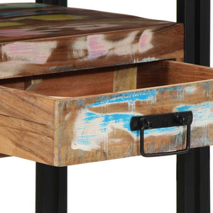 Konsolentisch aus massivem Recyclingholz, 90 cm