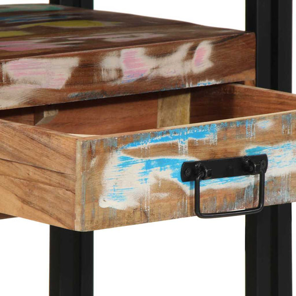 Konsolentisch aus massivem Recyclingholz, 90 cm
