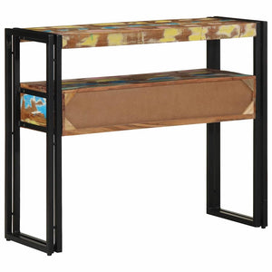 Konsolentisch aus massivem Recyclingholz, 90 cm