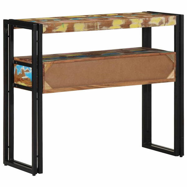 Konsolentisch aus massivem Recyclingholz, 90 cm