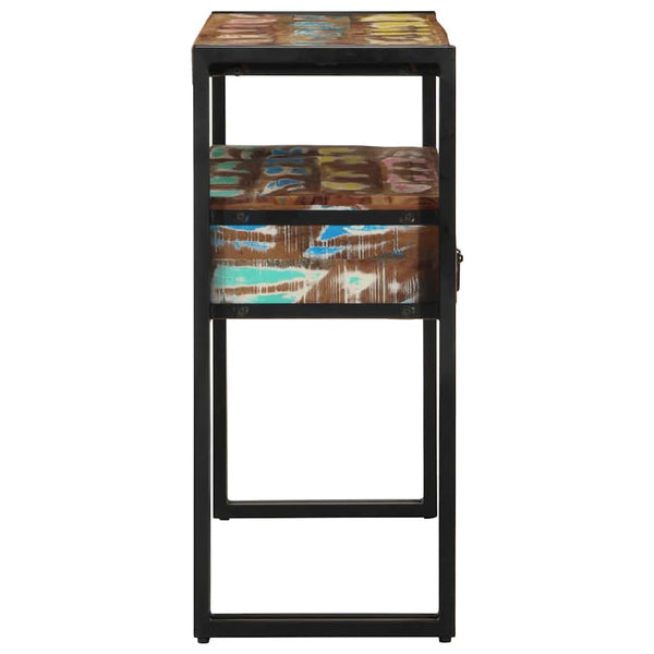 Konsolentisch aus massivem Recyclingholz, 90 cm