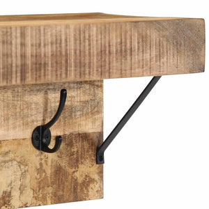 Garderobenständer Braun Mango Massivholz