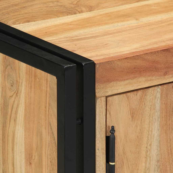 Schuhschrank Akazie Massivholz Braun